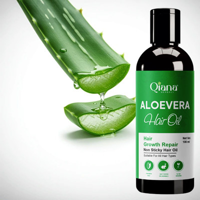 Qiana Aloe Vera Hair Oil – Clean, Cool, Calm Hair Nourish - Pack of 1 Hair Oil(100 ml)