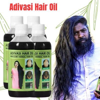 Adivasi NEELGIRI BHRINGRAJ HERBAL ,FOR LONG AND SHINY HAIR Loss  Hair Oil(1001 ml)