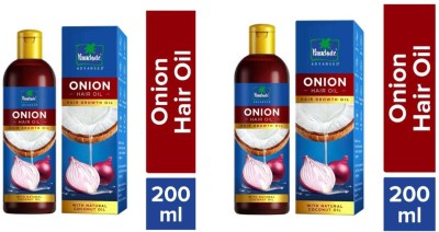 Parachute Advansed Onion Hair Oil for Hair Growth and Hair Fall Control with Natural Coconut Oil Hair Oil  (400 ml)