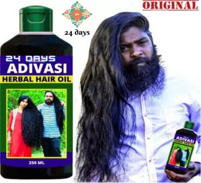 24 DAYS Ayurvedic Jadibuti Natural Hair oil 250ml Hair Oil(250 ml)