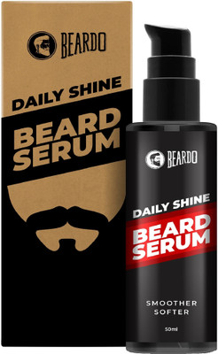 BEARDO Beard Serum, 50 ml | Daily use beard serum for men | Softens Rough Beard |Shines & Nourishes Dry Beard | All Day Moisturising | Paraben Free | Sulphate Free Hair Oil(50 ml)