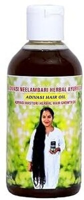 Adivasi Kasturi herbal hair growth oil Nilambari Adivasi Herbal Hair Oil for Hair Fall Control Helps Strong and Healthy Hair Oil(350 ml)