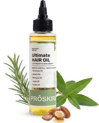 Proskire Ultimate Hair Growth Oil | Reduces Hair Fall & Promotes Hair Growth |Lightweight Hair Oil(100 ml)