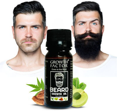 GROWTH FACTOR- GOES TO THE ROOT GROWTH FACTOR Beard Growth Oil 30ml for Men/Fast Natural Beard Hair Growth Hair Oil(30 ml)