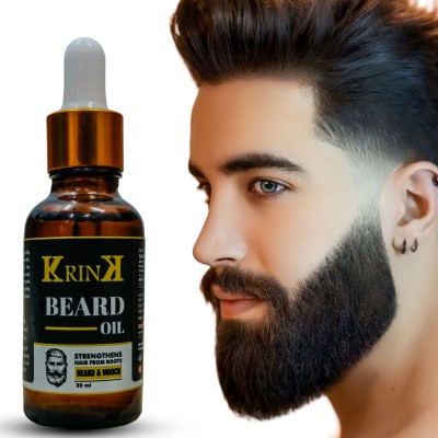 Krink Natural Beard oil and Hair Growth Oil, 30 ml| Beard growth oil for men Pack-2 Hair Oil(30 ml)