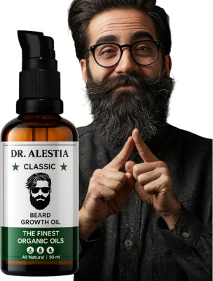 dr. alestia Advanced Beard Growth Oil With Argan Oil For Thicker And Healthier  Hair Oil(30 ml)