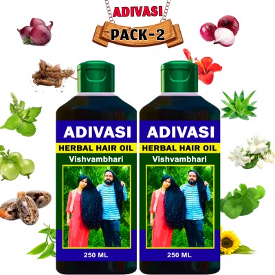 Vishvambhari Advansed Adivasi enriched Coconut Hair Oil| Superfoods’ Touch| Hair Fall Control Hair Oil(500 ml)