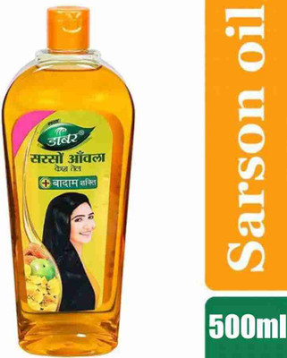 Dabur Sarso Amla 500ml kesh Oil with Almond Shakti Hair Oil(500 ml)