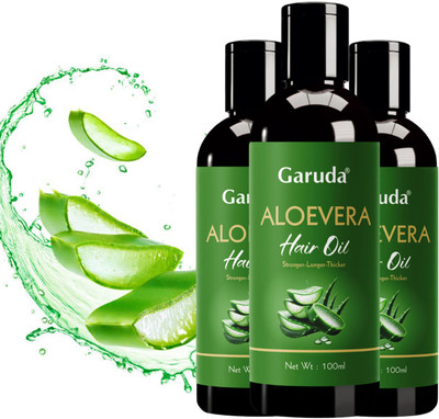 Garuda Aloe Vera Hair Oil – Repair Dry Ends & Soothe the Scalp - Pack of 3 Hair Oil(100 ml)