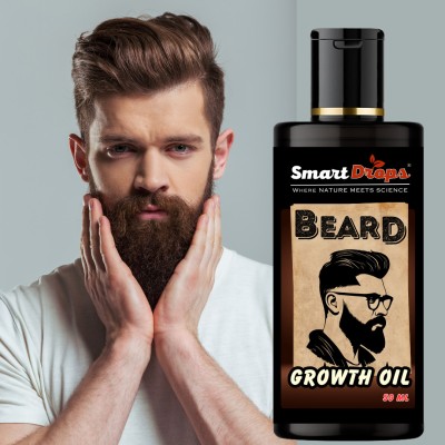 smartdrops Beard Oil Blend for Facial Hair, Nourishing and with Nature's Finest Oils Hair Oil(50 ml)