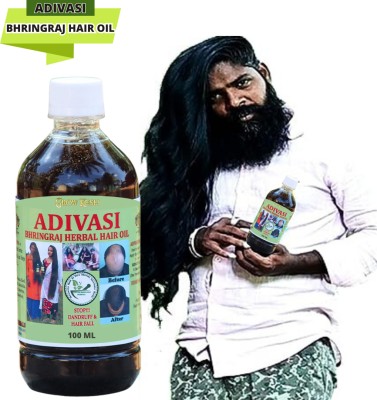 Growkesh Adivasi Bhringraj Hair Growth Oil & Reduces Hair Fall And Grows New Hair Oil(100 ml)