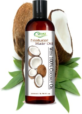 QUAT CocoGlow: Pure and Radiant Coconut Oil for Beautiful naturally hair and skin Hair Oil(200 ml)