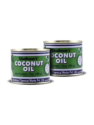 shalimar's Coconut oil 175ml*2 Hair Oil(350 ml)