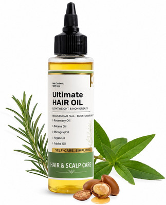 Hairlusy Ultimate Hair Growth Oil | Rosemary, Batana & Bhringraj | Non-Greasy Hair Oil(100 ml)