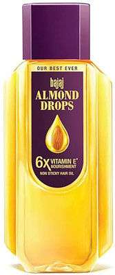 BAJAJ Almond Drops with 6X Vitamin E Nourishment for 2X Hairfall Reduction Hair Oil(475 ml)