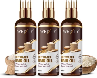 Wrixty Rice Water Hair Oil Strengthen, Protect, and Grow Your Hair Hair Oil(180 ml)