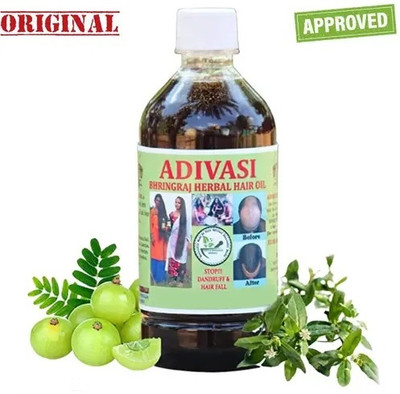VIVAGLO Adivasi Bhringraj Herbal Hair Oil Natural Blend for Nourished and growth Hair Oil(100 ml)
