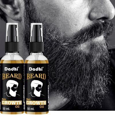 Dadhi Beard Oil – 50ml Lightweight Non-Greasy Grooming Oil (Pack of 2) Hair Oil(50 ml)