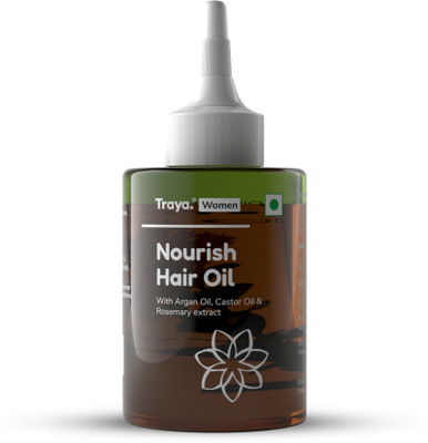 Traya Nourish Hair Oil | For Moisture & Nourishment | With Rosemary & Argan Oil Hair Oil(100 ml)