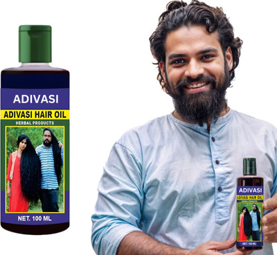 Adivasi BHRINGRAJ HERBAL HAIR OIL ,FOR LONG AND SHINY HAIR, Hair Loss Hair Oil(100 ml)