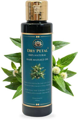 DRY PETAL Ayurvedic Hair Oil with Bhringraj, Amla & 30 Herbs - 100ml Hair Oil(100 ml)