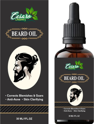 Cesaro Organics Beard Oil For Beard Growth and Moustahe for Men Hair Oil(30 ml)