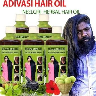 Adivasi HERBAL HAIR OIL 200ML FOR HAIR GROWTH Hair Oil(500 ml)