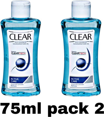 Clear Anti Dandruf norishing hair oil 75ml 2pc Hair Oil(150 ml)
