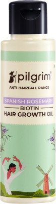 Pilgrim Spanish Rosemary & Biotin Hair Growth Oil for Strengthening Hair Roots Hair Oil(100 ml)