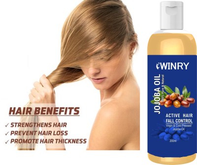 winry Light and Non-Sticky, Hair Fall Control Jojoba  Hair Oil(200 ml)