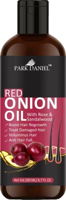 PARK DANIEL RED ONION OIL Enriched with Rose & Sandalwood Extracts for Boost Hair Regrowth(200 ml) Hair Oil(200 ml)