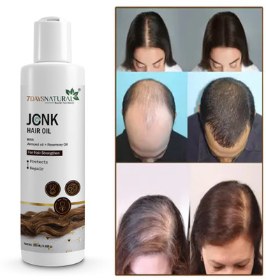 7days natural Powerful� Jonk Leech Hair regrowth hair fall dandruff control Hair Oil(100 ml)