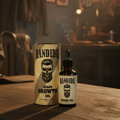 BANDIDO Beard Growth Oil – Fast Beard Growth & Thickening Formula for Men Hair Oil(30 ml)
