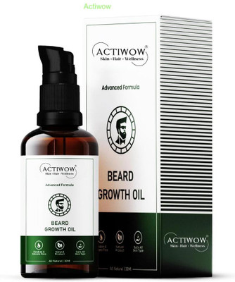 ACTIWOW Beard Growth Oil That Deeply Conditions & Strengthens Hair Oil(30 ml)