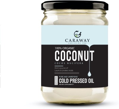 Caraway Coconut Oil Cold Pressed - For Hair, Skin and Ayurvedic Practises Hair Oil(500 ml)