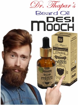 Dr. Thapar's Desi Mooch Beard Growth Oil with 16 Herbs Hair Oil(35 ml)