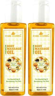 PARK DANIEL Massage oil combo of 2 bottles of 100 ml (200 ml) Hair Oil(200 ml)