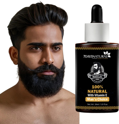 7days natural Thick, Full, & Healthy The Ultimate Beard Growth Oil for Faster Growth Hair Oil(30 ml)