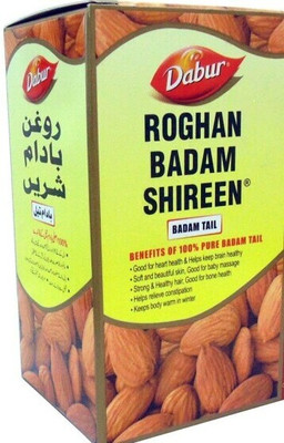 Dabur Rogan Badam shrin Oil Sweet Almond Oil For Healthy Hair Extracted From Almonds Hair Oil(50 ml)