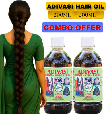 Adivasi HAIR OIL ALL TYPES OF HAIR PROBLEM AND FAST HAIR GROWTH 400 ML Hair Oil(400 ml)