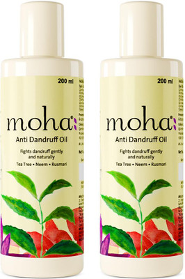 Moha Combo of 2 Anti Dandruff Hair Oil(400 ml)