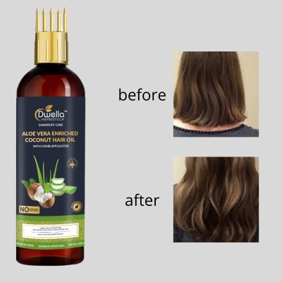 DWELLA HERBOTECH Aloevera Hair Oil for Split-Ends & Hair Volumizing & no parabean Hair Oil(200 ml)
