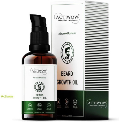 ACTIWOW Beard Growth Oil That Boosts Beard Roots with Every Use Hair Oil(30 ml)