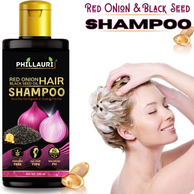 Phillauri Onion Black seed Hair Fall Shampoo for Hair Growth & Hair Fall Control Hair Oil(100 ml)