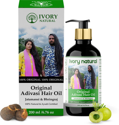Ivory Natural Original Adivasi Hair Oil (200 ml) - Herbal oil for Hair Growth & Strength Hair Oil(200 ml)