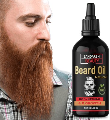 Sandarbh 4x Supreme Quality Beard Growth Oil With Advanced Formula Based Beard  Hair Oil(30 ml)