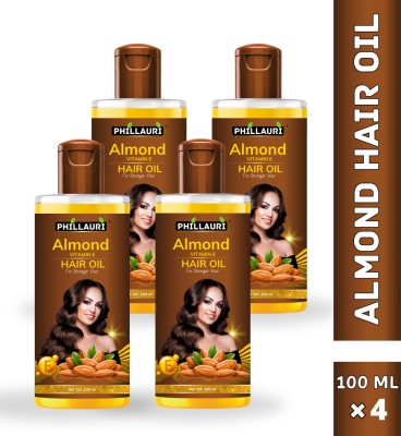 Phillauri Almond And Vitamin E Hair Oil for better Hair Growth And Anti Hairfall Hair Oil(400 ml)
