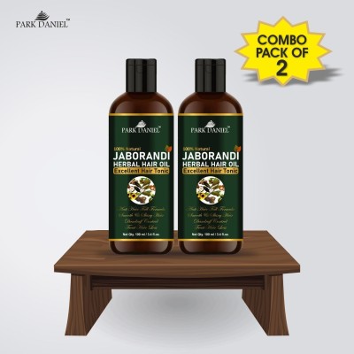 PARK DANIEL Jaborandi Herbal Hair Growth Oil - For Anti Hair Fall and Strong & Shiny Hair Combo Pack 2 Bottle of 100 ml(200 ml) Hair Oil(200 ml)