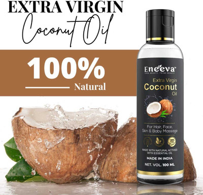 eneeva Extra Virgin Coconut Oil For Hair, Face Oil Hair Oil(100 ml)