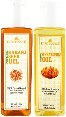 PARK DANIEL Premium Karanj oil and Wheatgerm oil combo of 2 bottles of 100 ml (200ml) Hair Oil(200 ml)